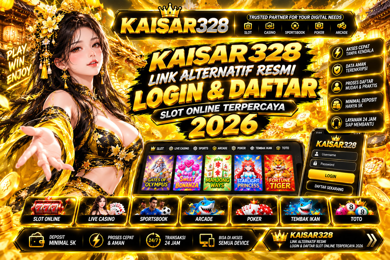 KAISAR328: Link Alternatif Resmi Login & Daftar Slot Online Terpercaya 2026