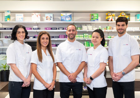 Friendly team photo at East Perth Pharmacy 777