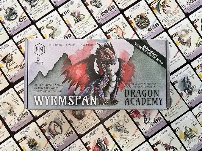 imagen Wyrmspan y expansión Dragon Academy: Estrategia y Más