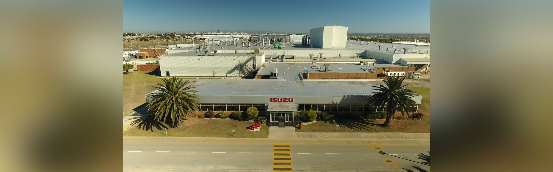 Drone shot of Isuzu's Struandale assembly plant in Gqeberha