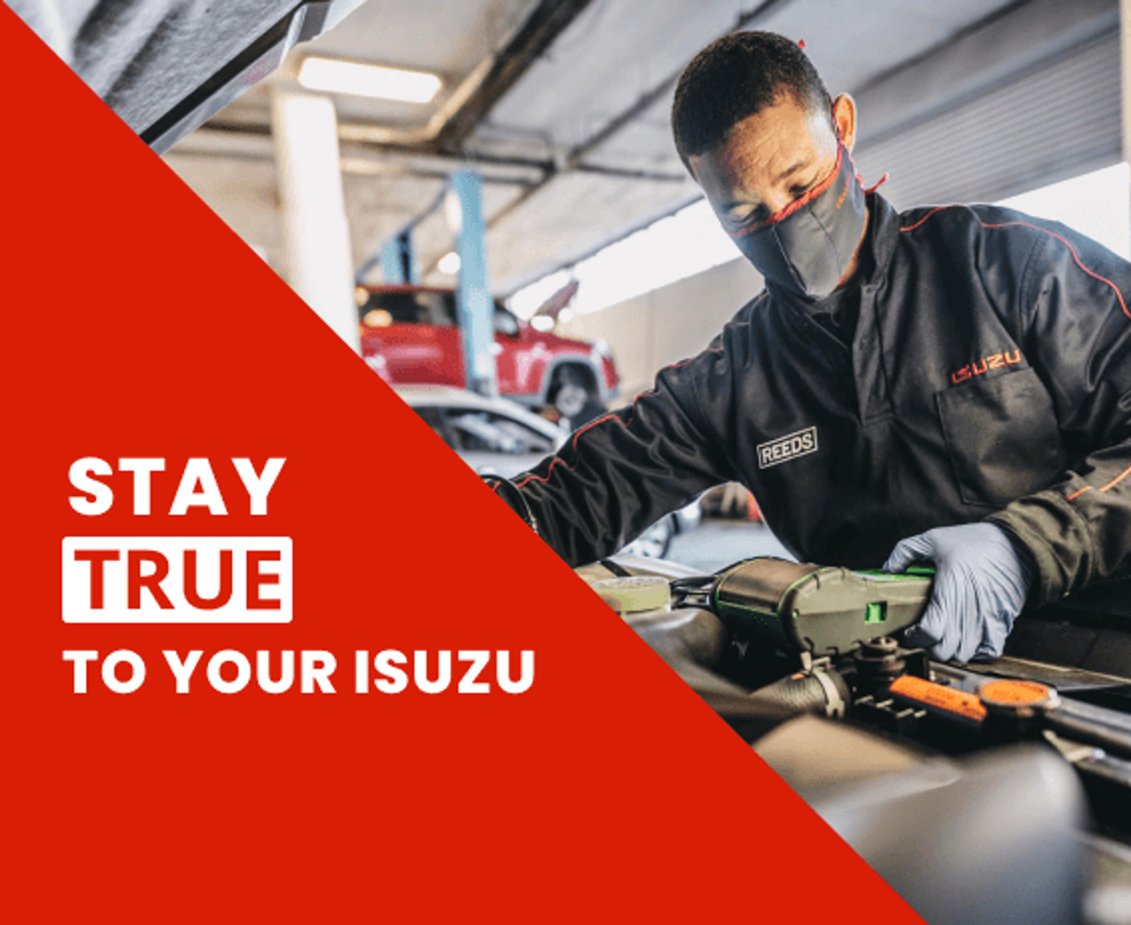 Stay True to your ISUZU service, Book a service now.