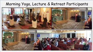 10-19 Yoga Session and Retreat Participants Listening to Discourse #1