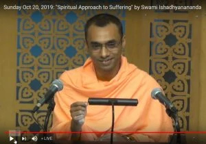 10-20 Sunday Lecture by Swami Ishadhyanananda