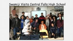 11-15 Swami Visits Central Falls High School