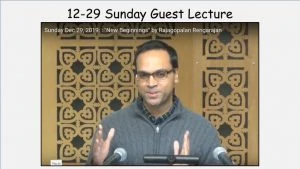 12-29 Sunday Guest Lecture "New Beginnings"