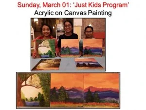 03-01 'Just Kids' Monthly Program --Painting