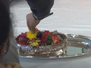 03-14 Flower Offering by Devotees