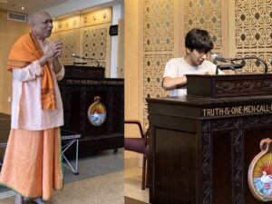 08-21 Krishna Festival --Talk and Reading by Swami and Kartik