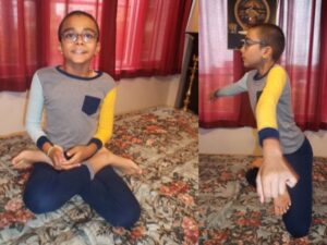 08-05 Samadrik पद्मासन padmāsana and गोरक्षासन gorakṣāsana BKS Iyengar version