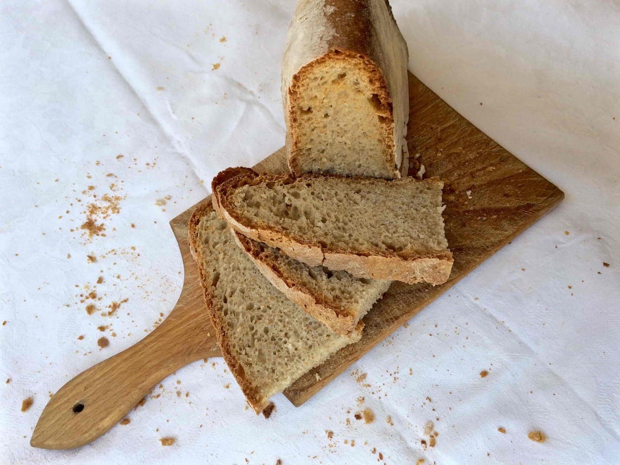 Pane Toscano, Fette