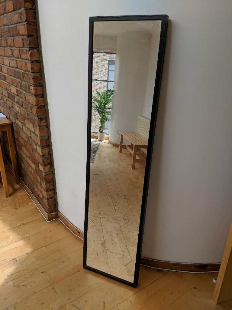 Full Length Black Ikea Stave Mirror For Sale (Photo 11 of 20)