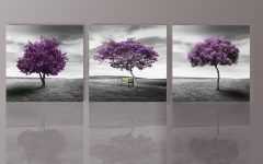 The Best Purple and Grey Wall Art