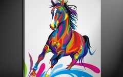 Abstract Horse Wall Art