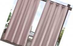 Indoor/outdoor Solid Cabana Grommet Top Curtain Panel Pairs