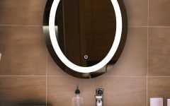Oval Frameless Led Wall Mirrors