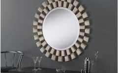 Silver Rounded Cut Edge Wall Mirrors