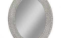 Free Floating Printed Glass Round Wall Mirrors