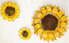Metal Sunflower Wall Art