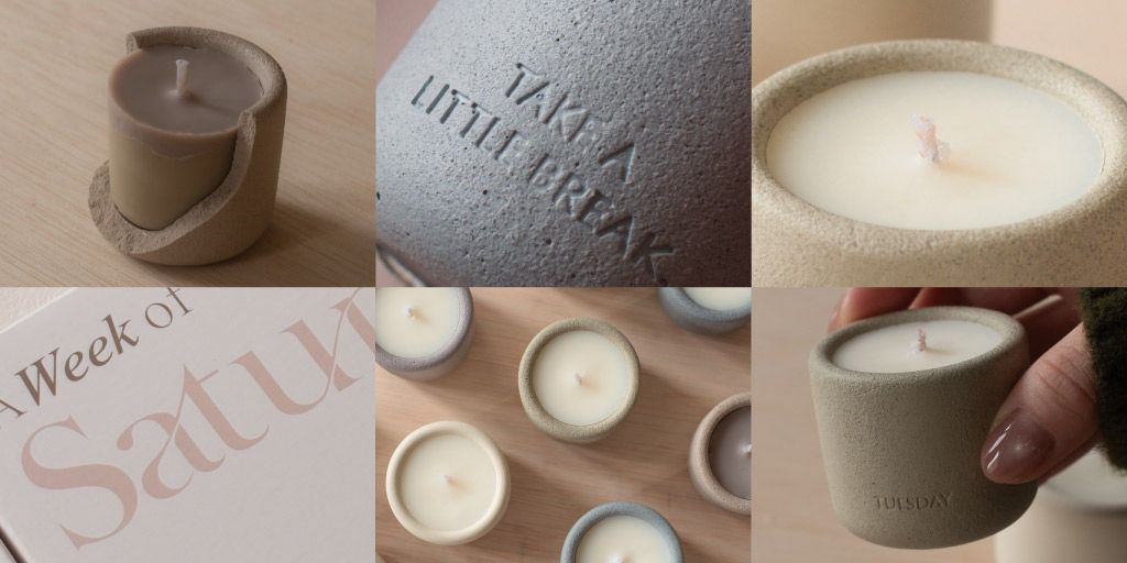 mini水泥香氛蠟燭