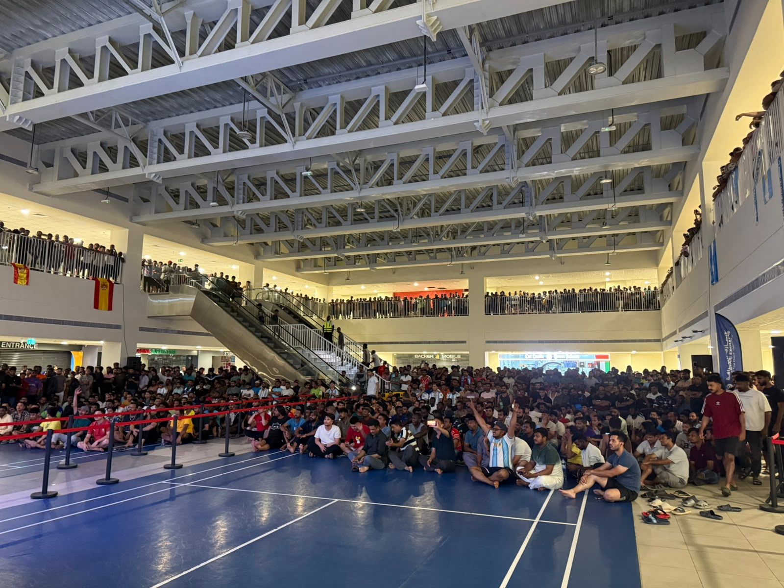 ZenFit Event Registration — massive sports arena crowd