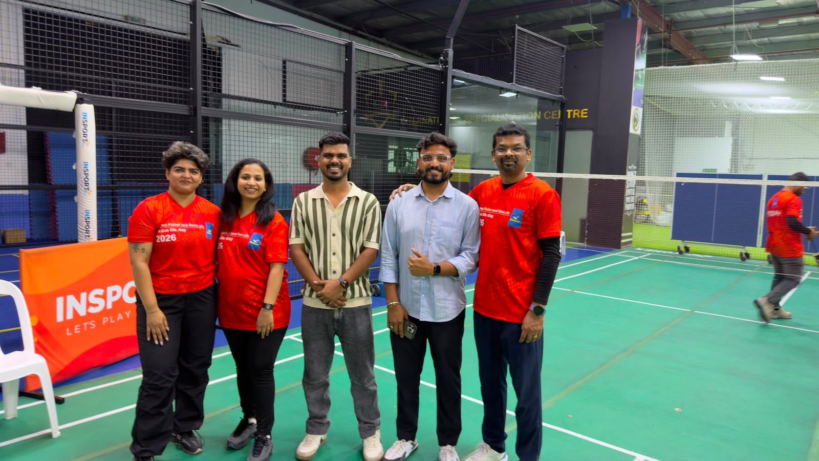 ZenFit corporate badminton team at INSPO