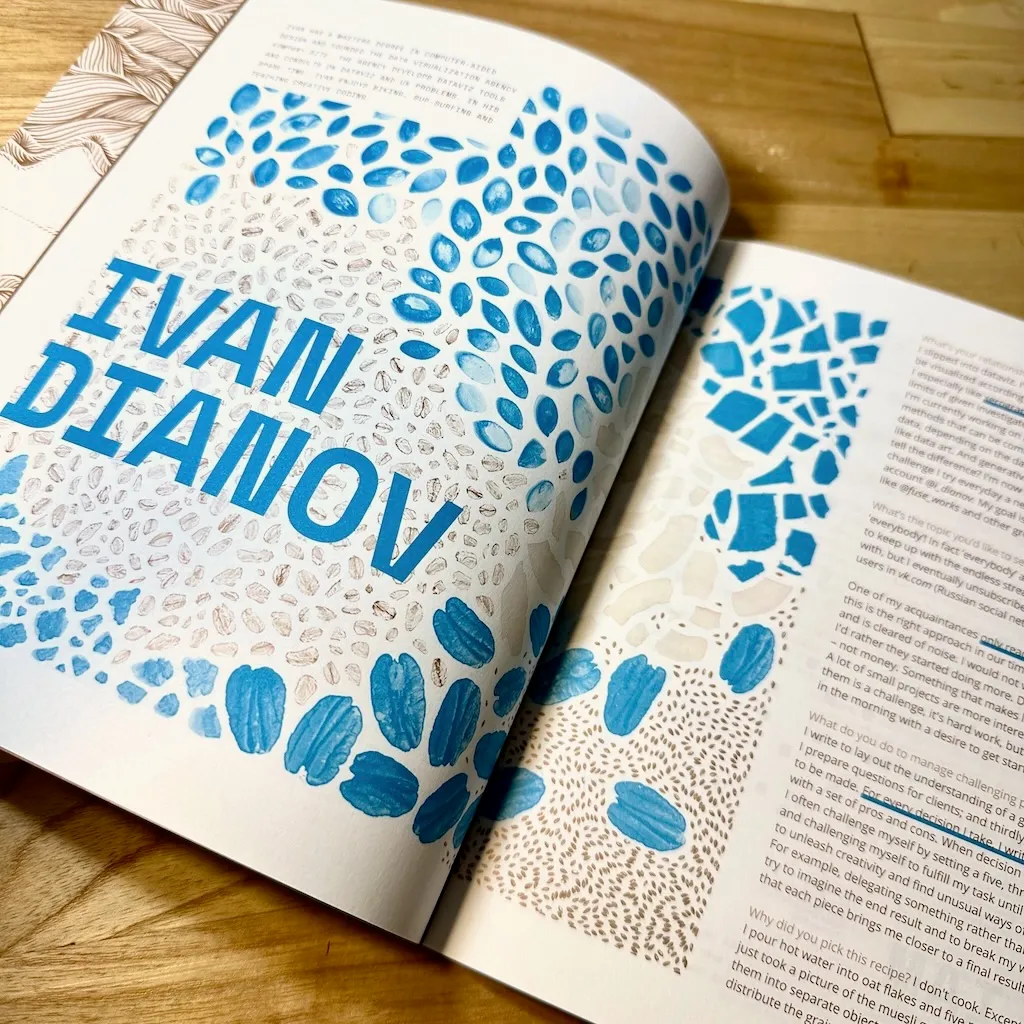 Интервью и генарт в датавиз-журнале