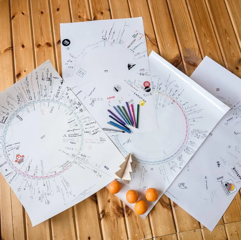 Круглендарь — круглый плакат-ежедневник