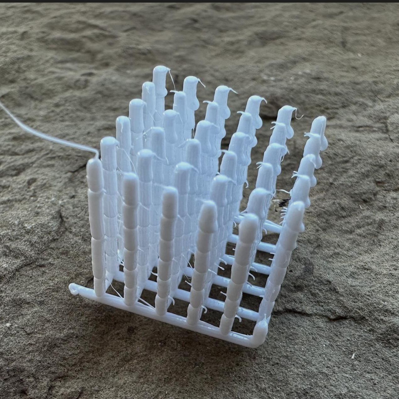 Segmented rods printed one joint at a time