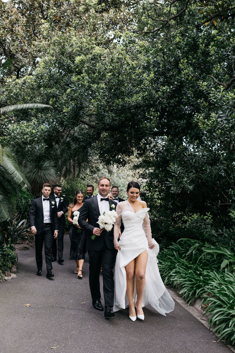 21 seriously stunning wedding gowns with a split Ivory Tribe