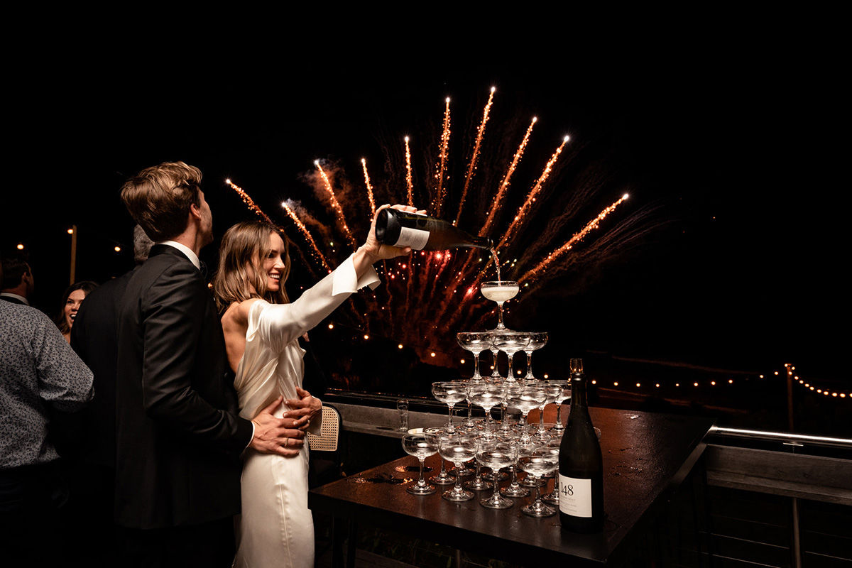 Champagne tower