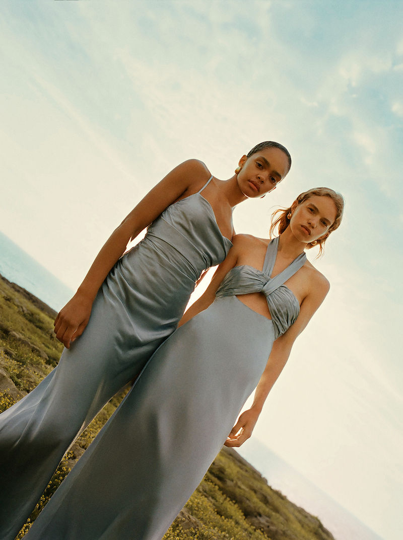 princess polly baby blue dress Shona Joy Tatum Gathered Maxi Dress