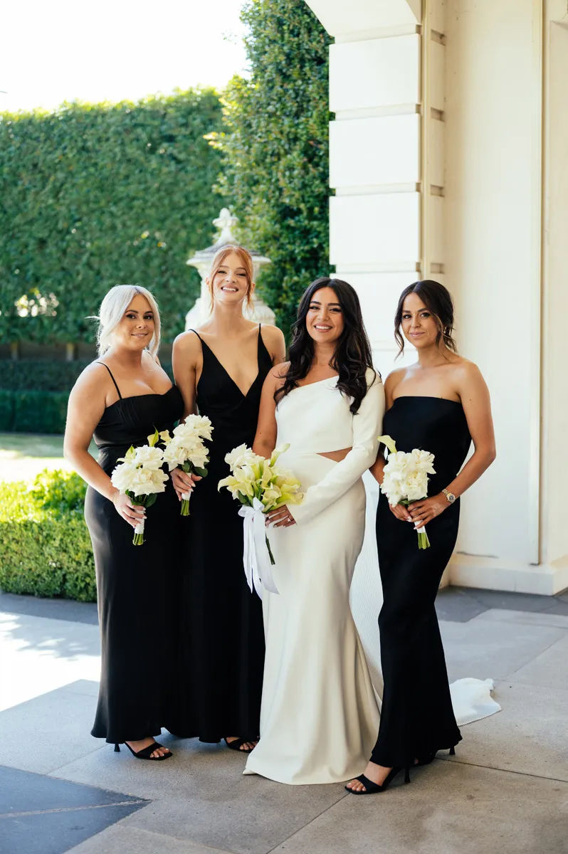 Fashion focus - bridesmaids en noir. | Ivory Tribe Fashion focus - bridesmaids en noir. | Ivory Tribe