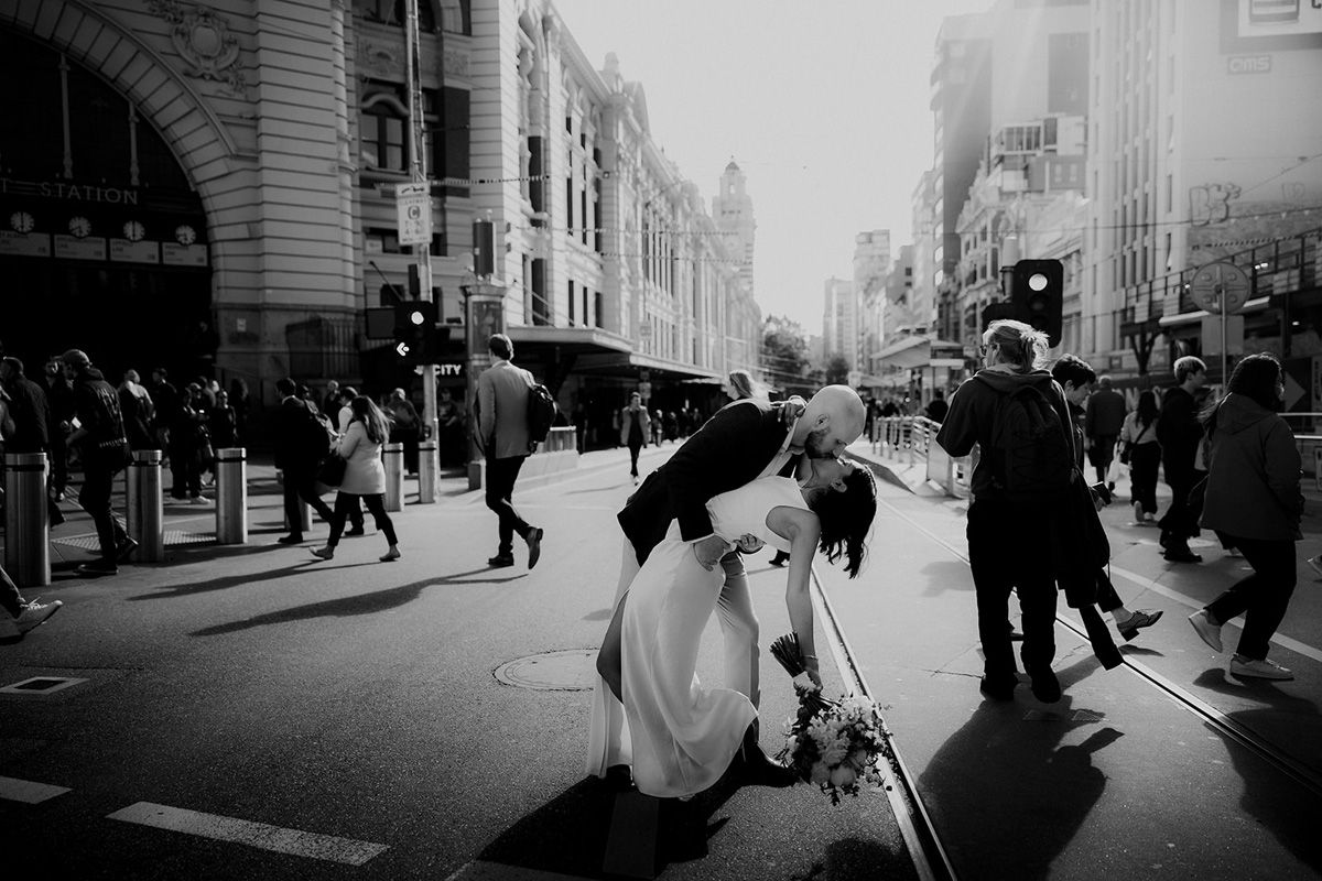 Real Wedding - Nav & Luke, Melbourne CBD VIC | Ivory Tribe