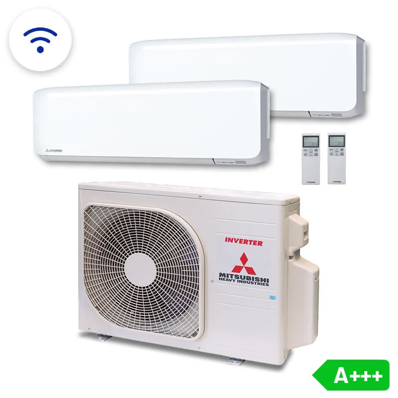 Mitsubishi heavy Industries Multi split buiten unit SCM45ZS-W + Wandmodel 2.5KW + Wandmodel 3.5KW met WIFI - Inclusief standaard montage - Mitsubishi Heavy Industries - Vanaf €4.199 inclusief installatie Mitsubishi heavy Industries Multi split buiten unit SCM45ZS-W + Wandmodel 2.5KW + Wandmodel 3.5KW met WIFI - Inclusief standaard montage - Mitsubishi Heavy Industries Onbekend kopen bij KH Installaties. Prijs: €4.199 inclusief montage.