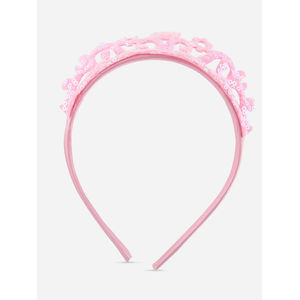 Toniq Kids Pretty Pink Sequinced Crown Princess Party Hair Band For Girls