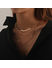 Toniq Donna Tri Layered Snake Chain Gold Statement Necklace For Women