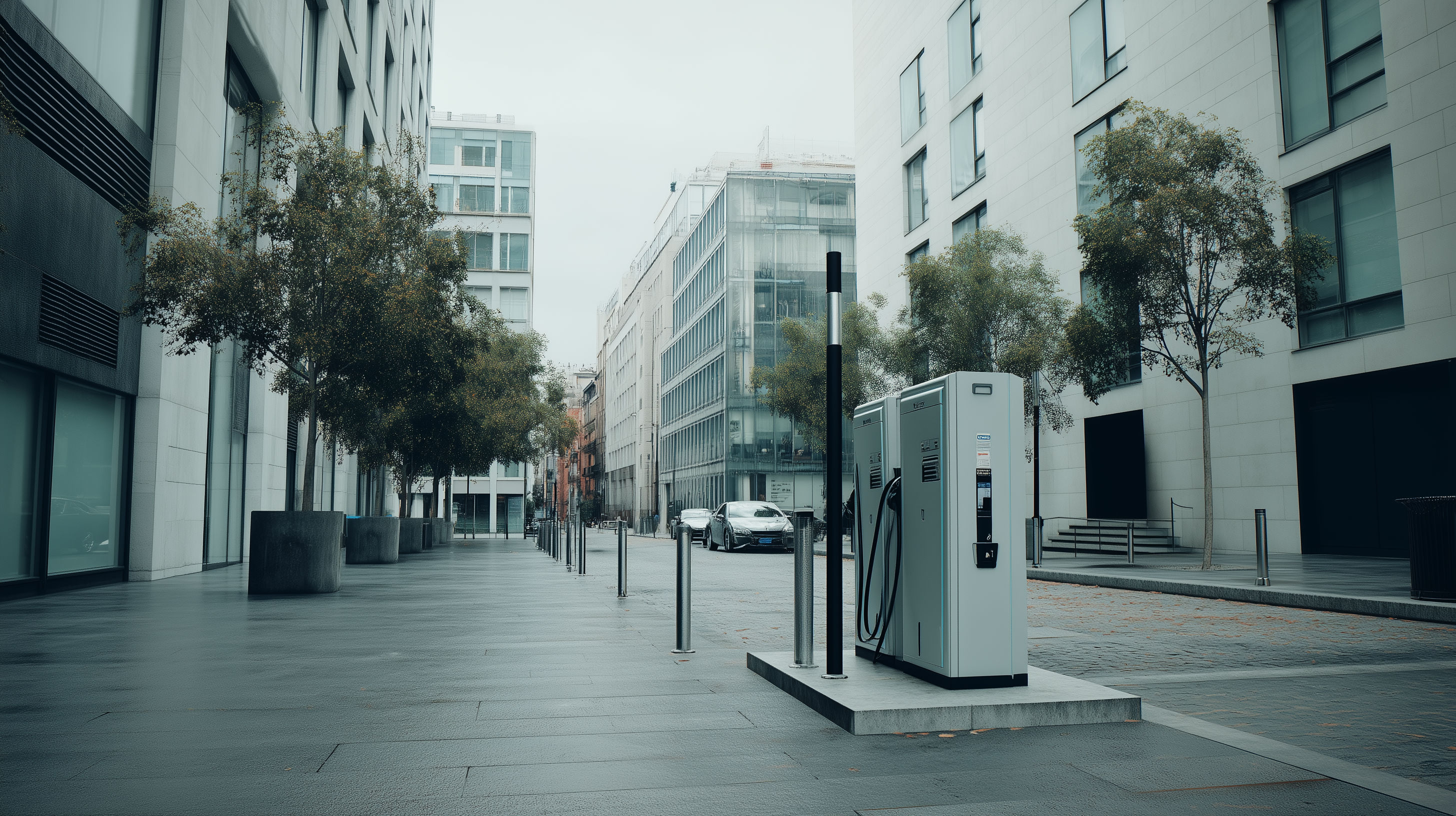 Retail forecourt rapid DC EV bays — customer-facing commercial charging Greater London electricalworks