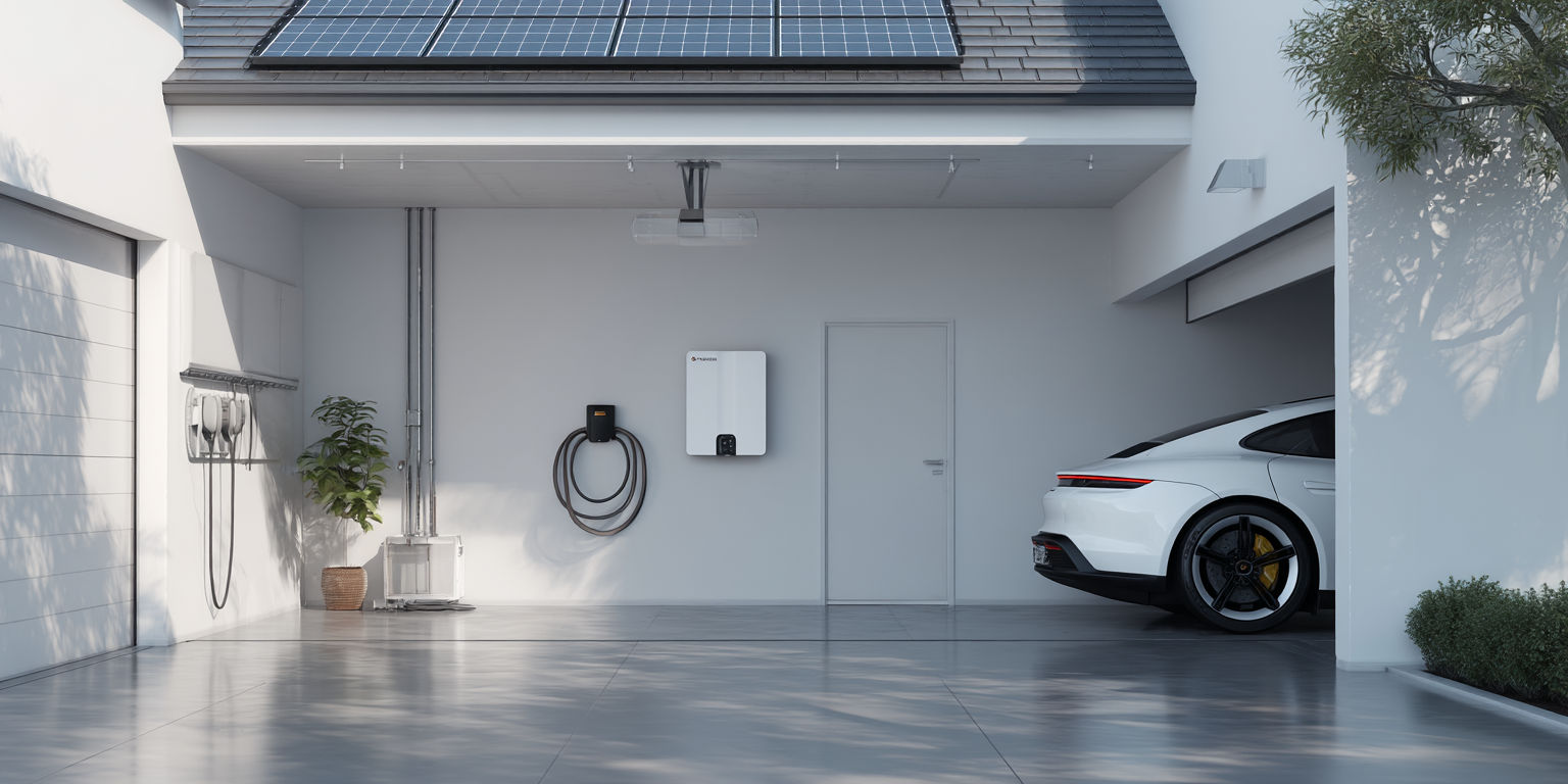 Oversized armoured cable to garage — future-proof for 11kW or second charger London NICEIC