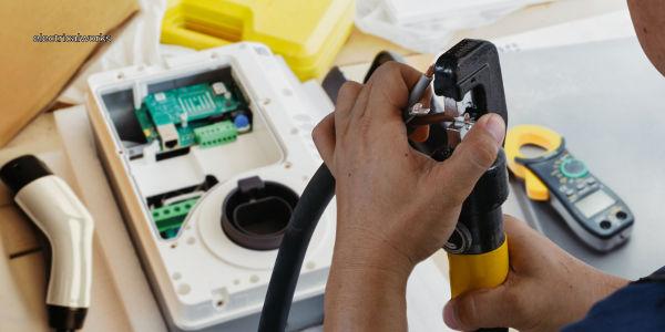 EV charger final commissioning — insulation resistance and RCD ramp test NICEIC