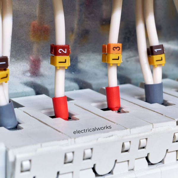 Neat labelled tails inside new consumer unit — identifiable circuits for EV and kitchen London NICEIC