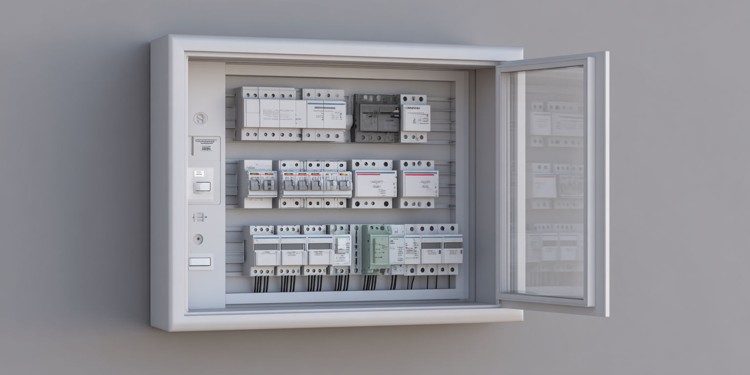 Hager or Schneider RCBO board after rewire — surge protection and labelled circuits London BS 7671
