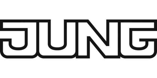 JUNG German switchgear brand logo — designer dimmers and KNX in Chelsea Kensington homes