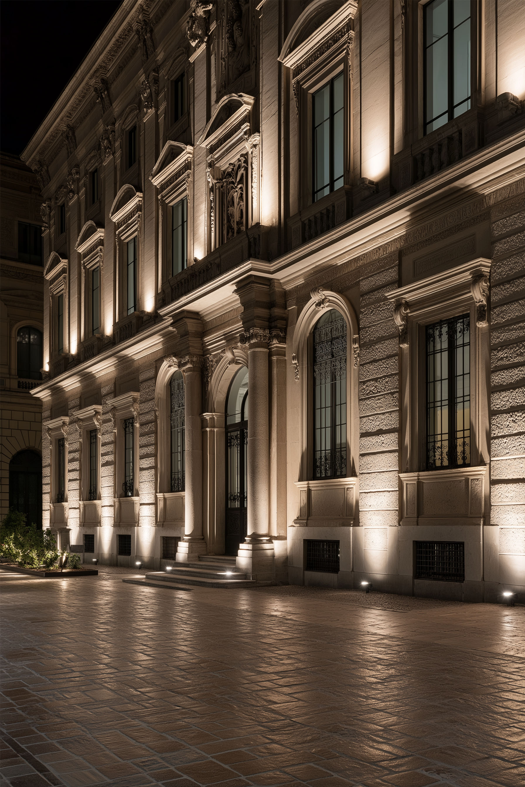 Symmetrical porch lanterns and step lights — kerb appeal lighting North London electricalworks