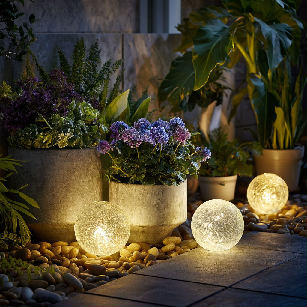 In-ground uplights on mature oak canopy — landscape lighting Wimbledon London garden electrics