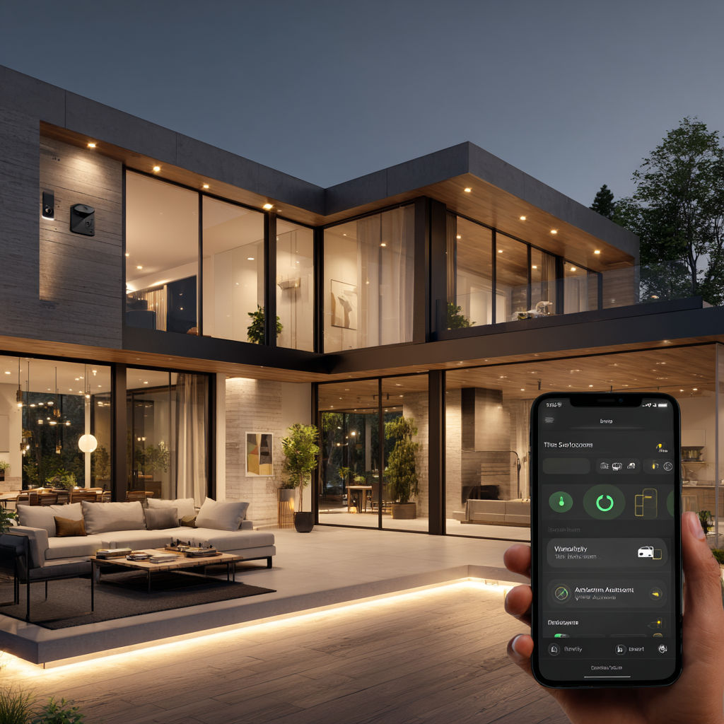 Smart outdoor lighting app control - Lutron Rako integration London electrician electricalworks