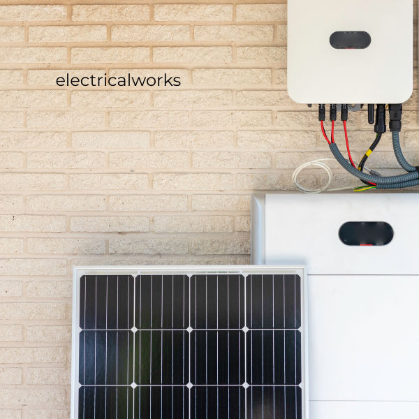 Loft-mounted battery inverter system — space-saving install with fire detection London BS 7671