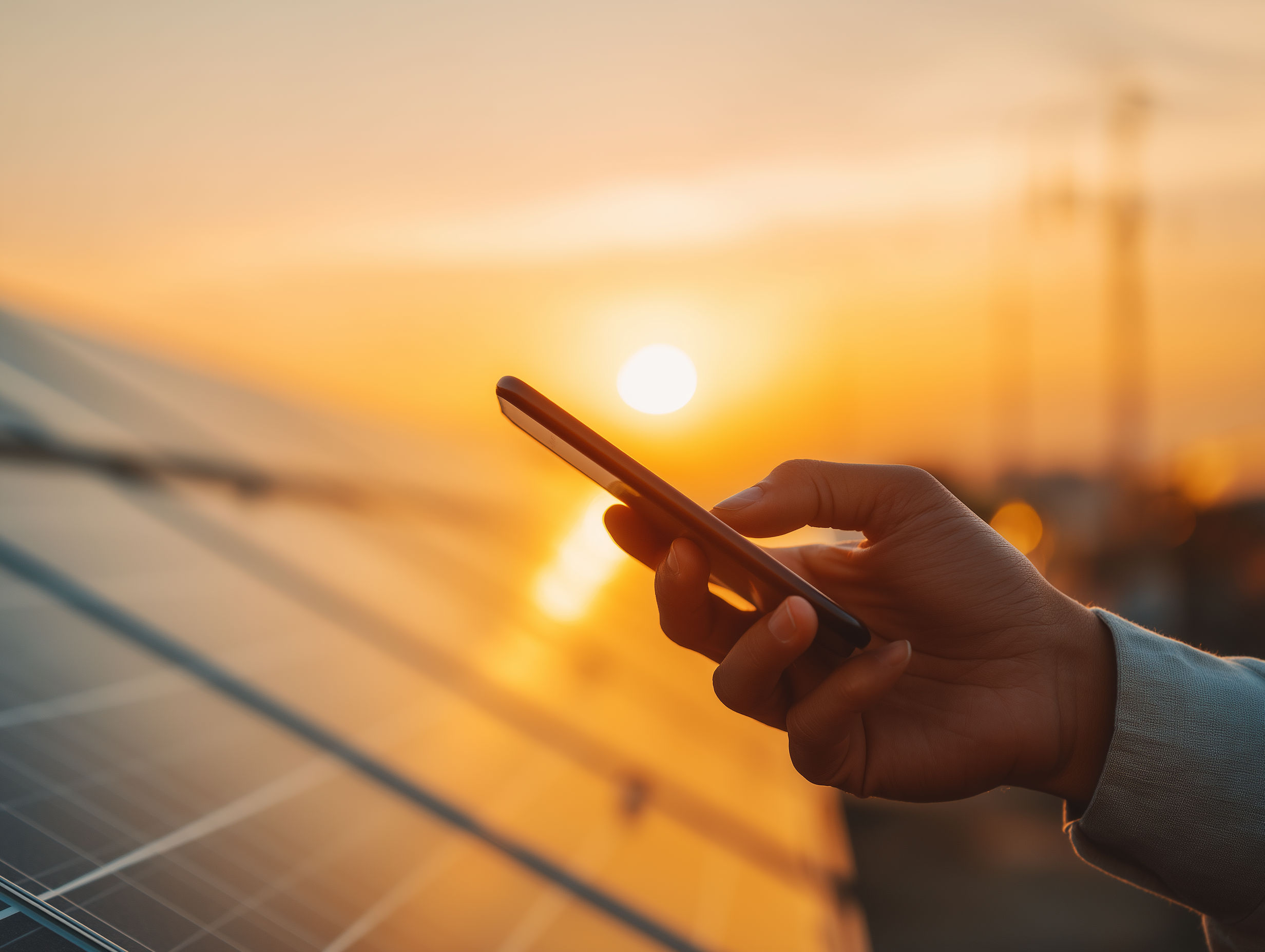SolarEdge SetApp or inverter app on smartphone — live kWh production for London MCS customers electricalworks