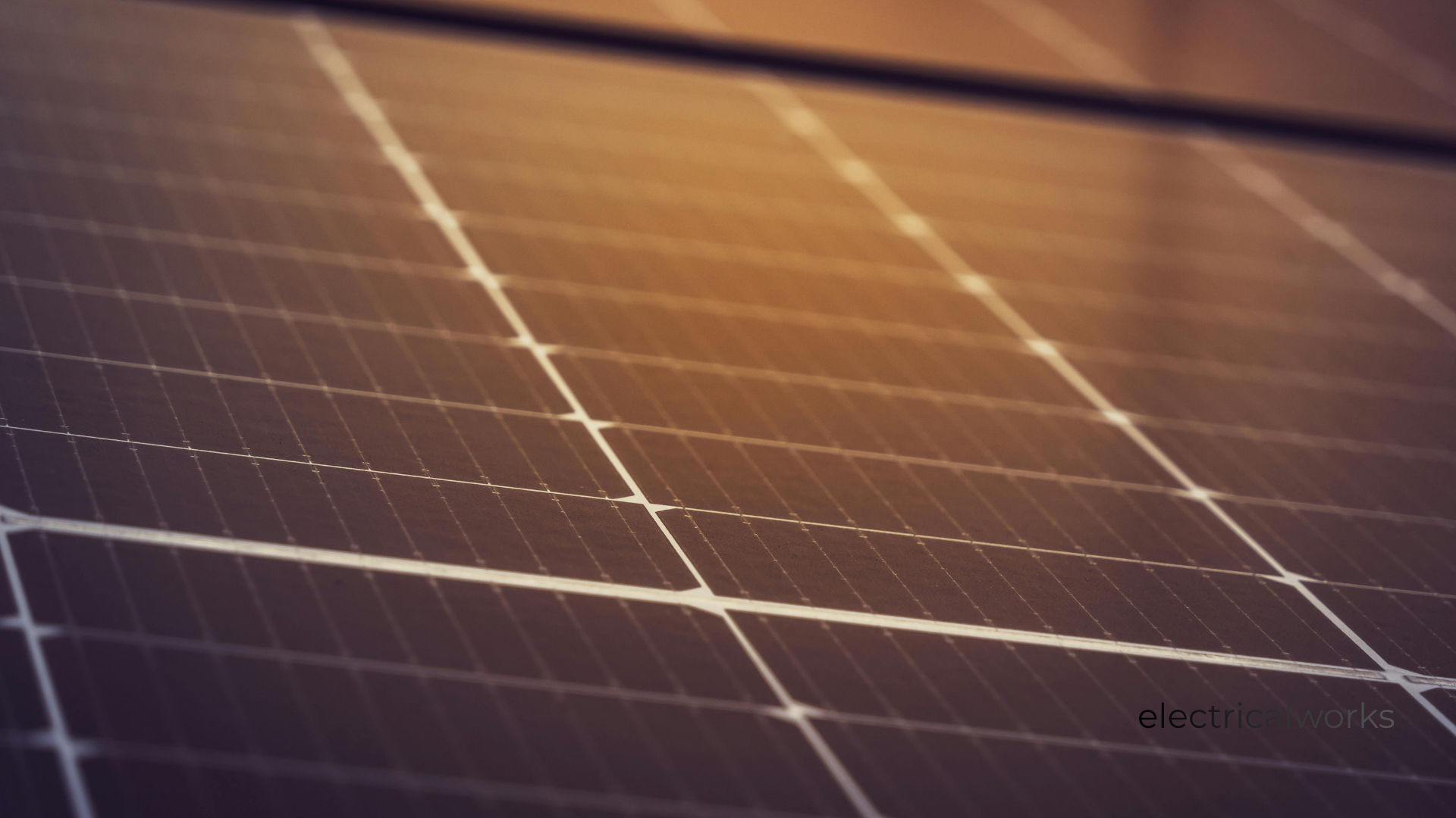 Solar panel array on a residential property