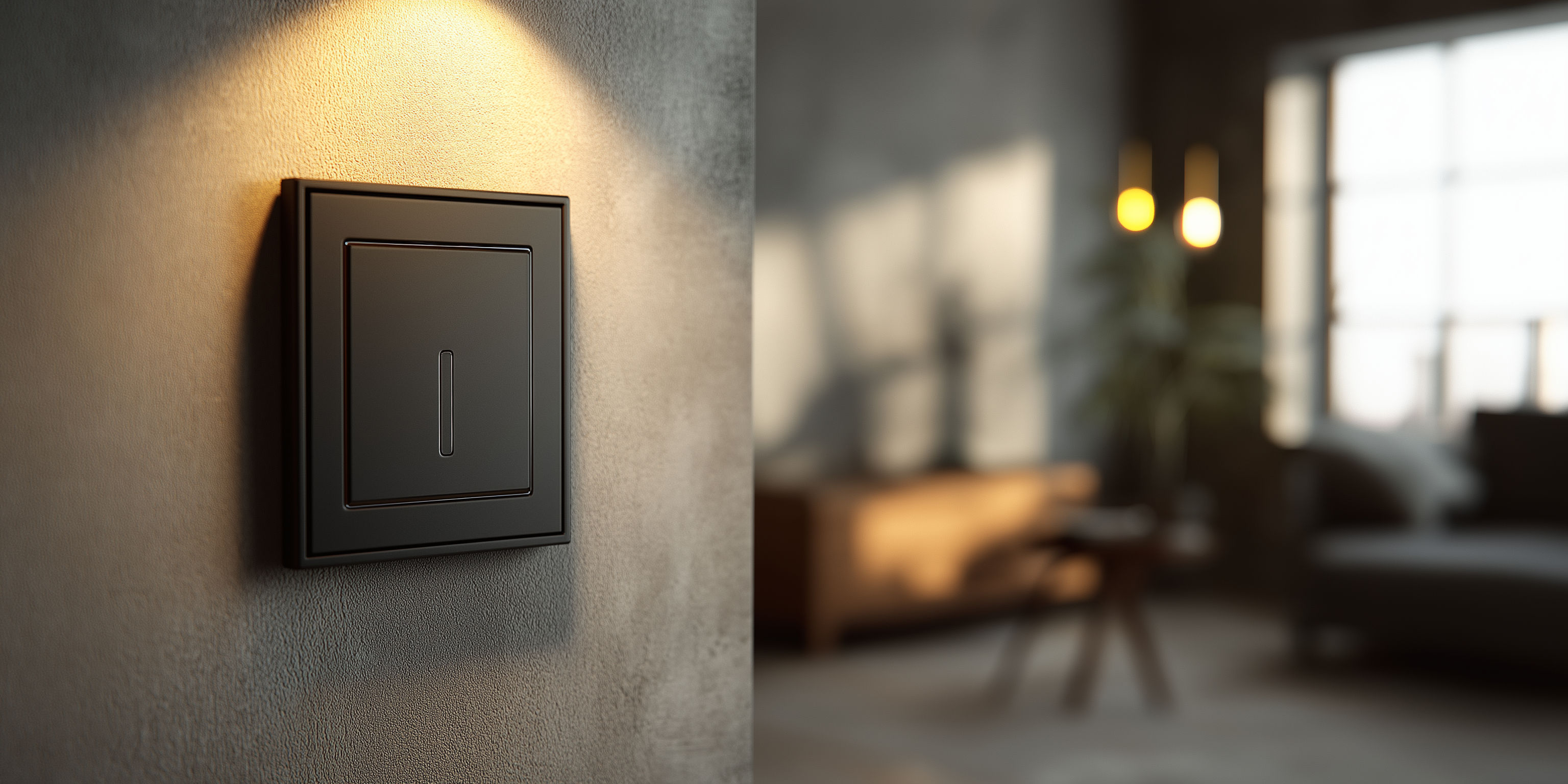 Premium switch installation close up