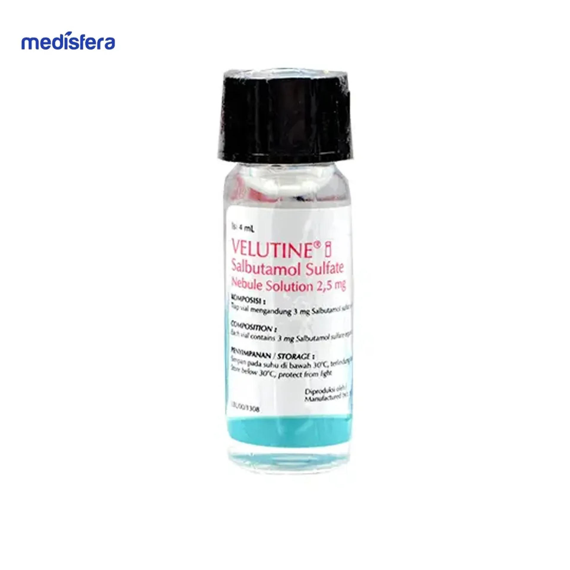 Velutine Inhalation Sol 2.5mg (1 Dos Isi 10 Vial)